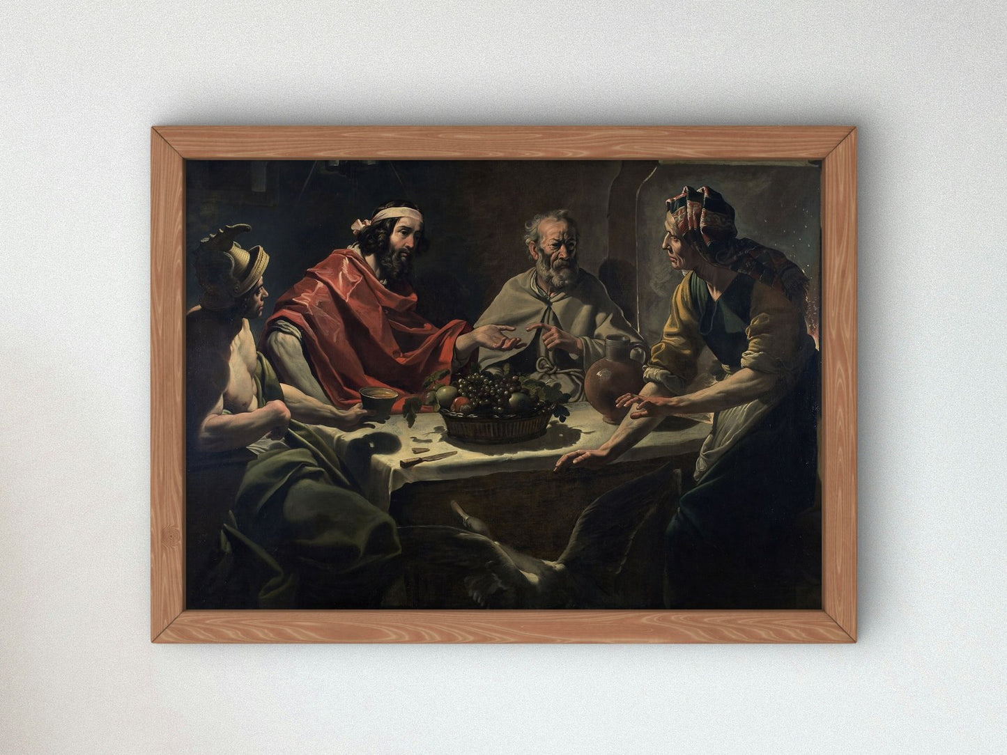 Philemon and Baucis Entertaining Jupiter and Mercury by Abraham Janssens 1610, Wall Art Print, Fine Art Reproduction, Museum Quality Decor