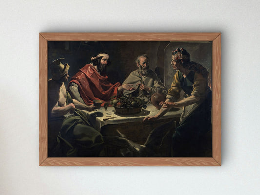 Philemon and Baucis Entertaining Jupiter and Mercury by Abraham Janssens 1610, Wall Art Print, Fine Art Reproduction, Museum Quality Decor