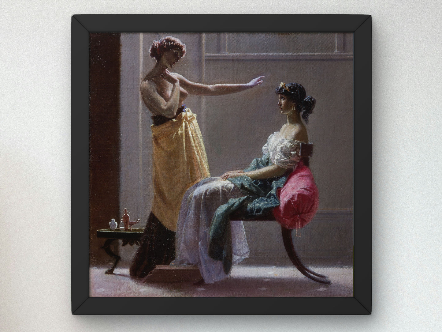 Ancient Toilet by Federico Faruffini, Wall Art Print, Fine Art Reproduction, Museum Quality Decor, Poster