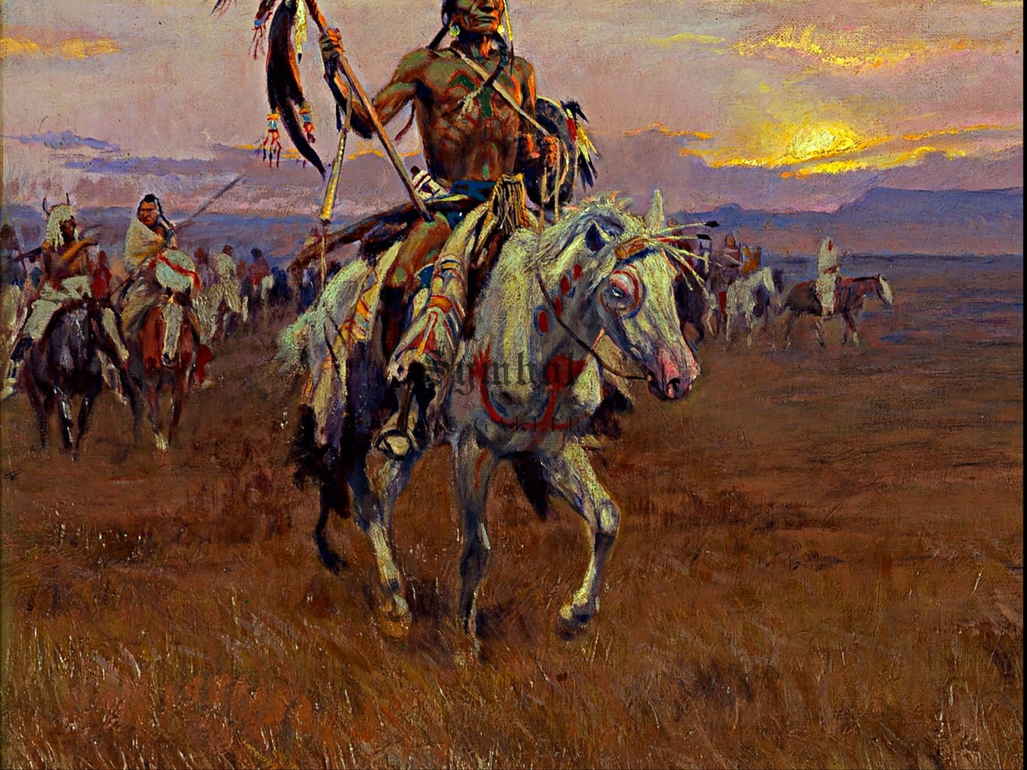 Medicine Man by Charles Marion Russell 1916, Wall Art Print, Fine Art Reproduction, Museum Quality Decor, Poster