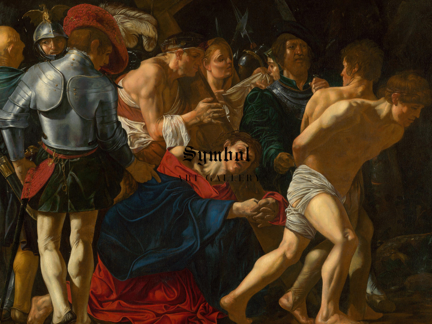 Christ Carrying the Cross by Cecco del Caravaggio 1615, Wall Art Print, Fine Art Reproduction, Museum Quality Decor, Poster