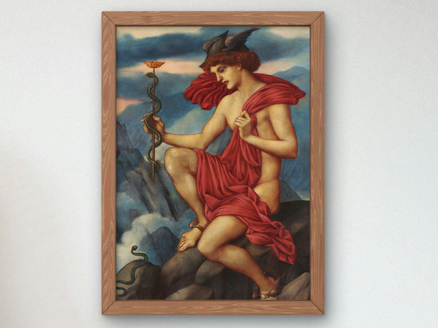Mercury by Evelyn De Morgan 1910, Wall Art Print, Fine Art Reproduction, Museum Quality Decor, Poster