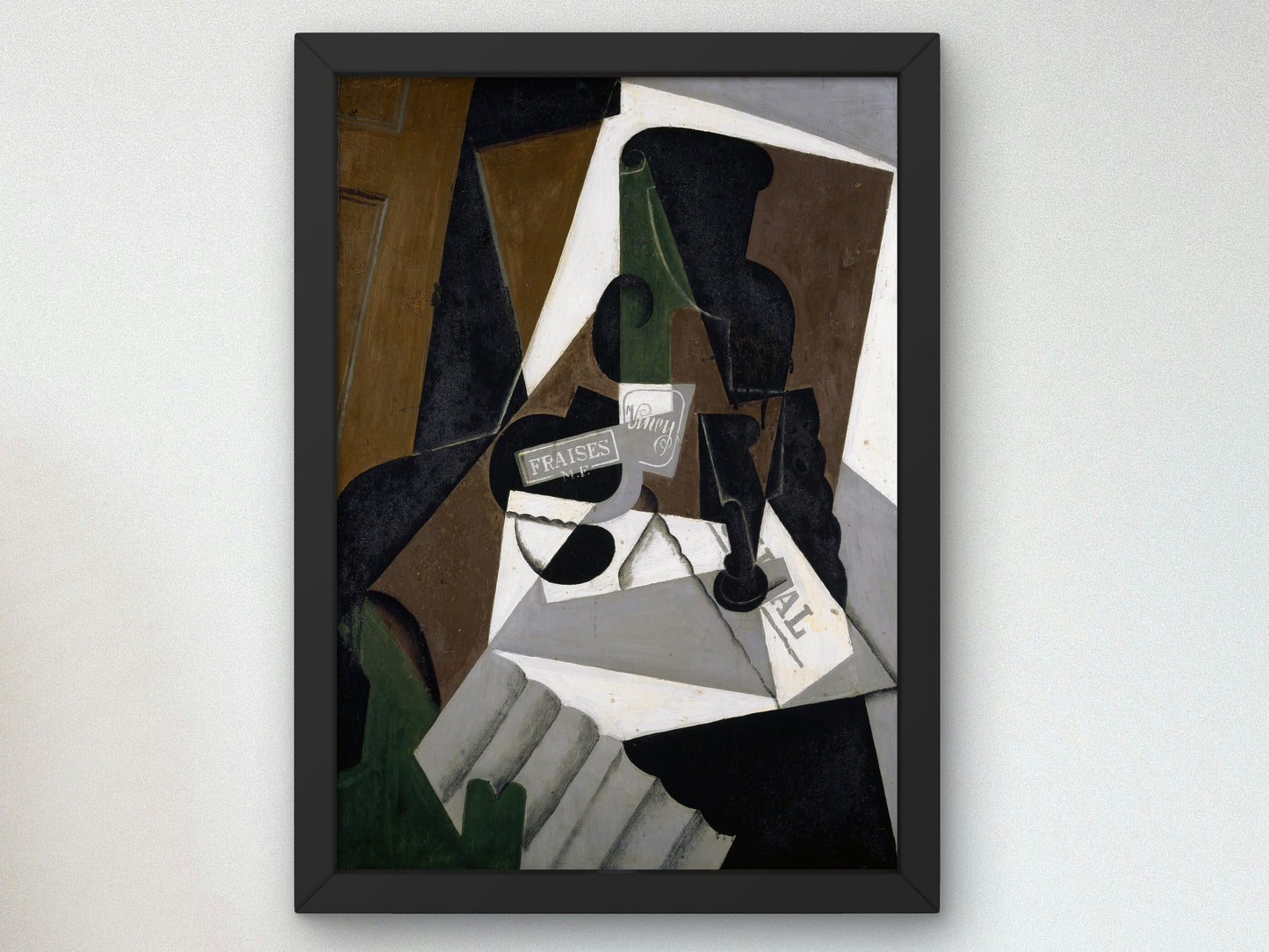The Pot of Strawberry Jam by Juan Gris 1917, Wall Art Print, Fine Art Reproduction, Museum Quality Decor, Poster