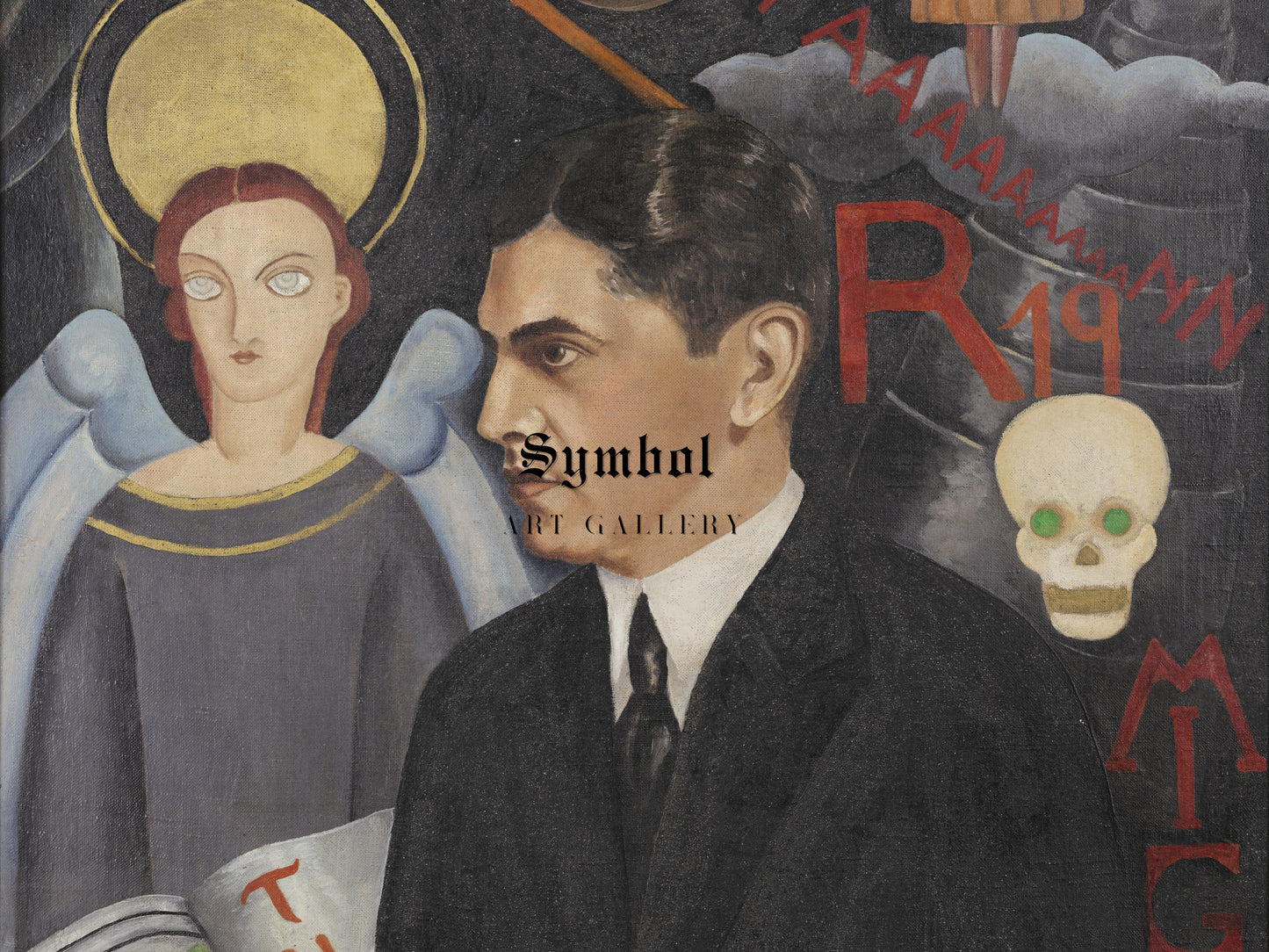Portrait of Miguel N. Lira by Frida Kahlo 1927, Wall Art Print, Fine Art Reproduction, Museum Quality Decor, Poster