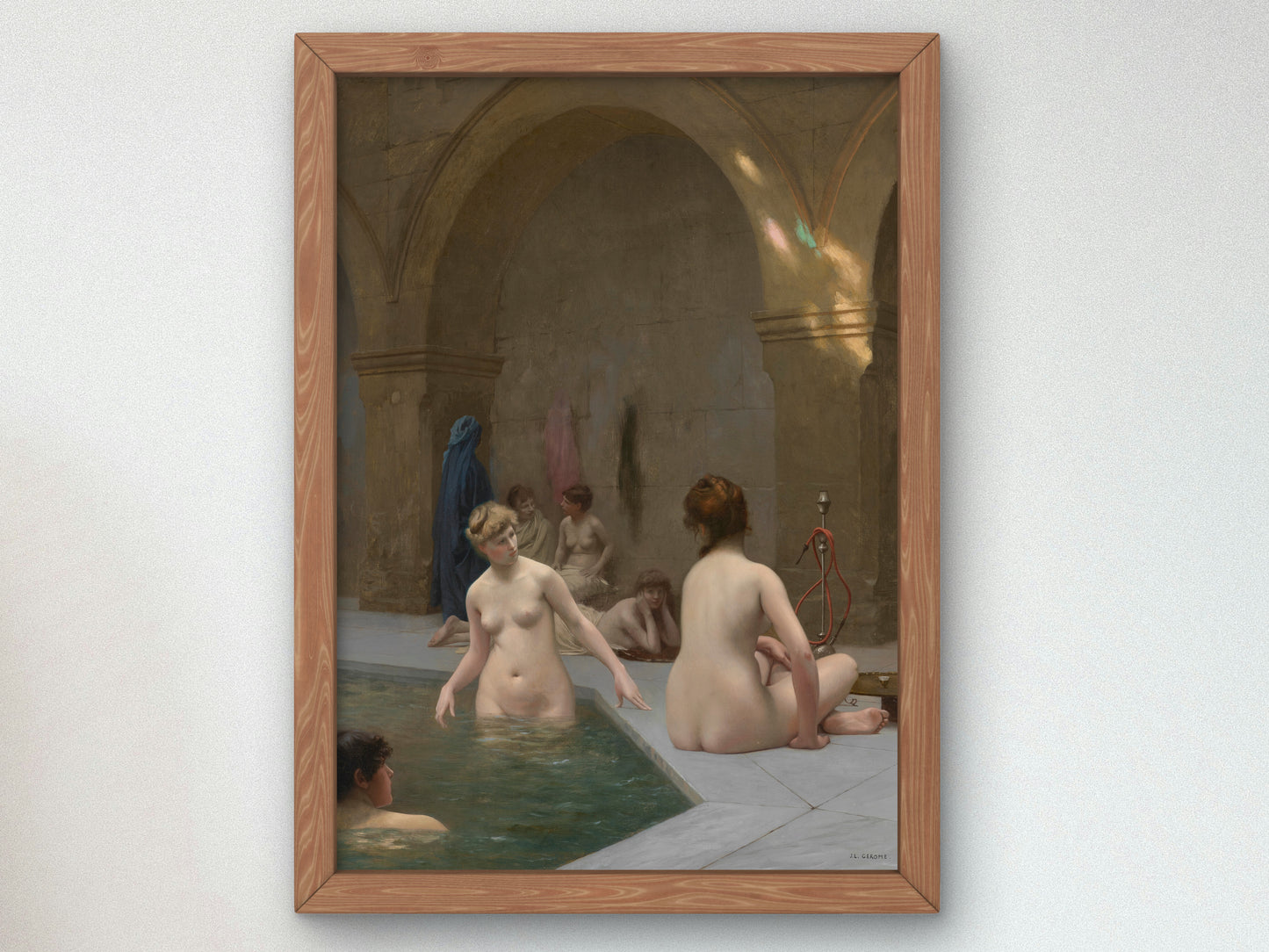 Bathers by Jean Léon Gérôme 1884, Wall Art Print, Fine Art Reproduction, Museum Quality Decor, Poster