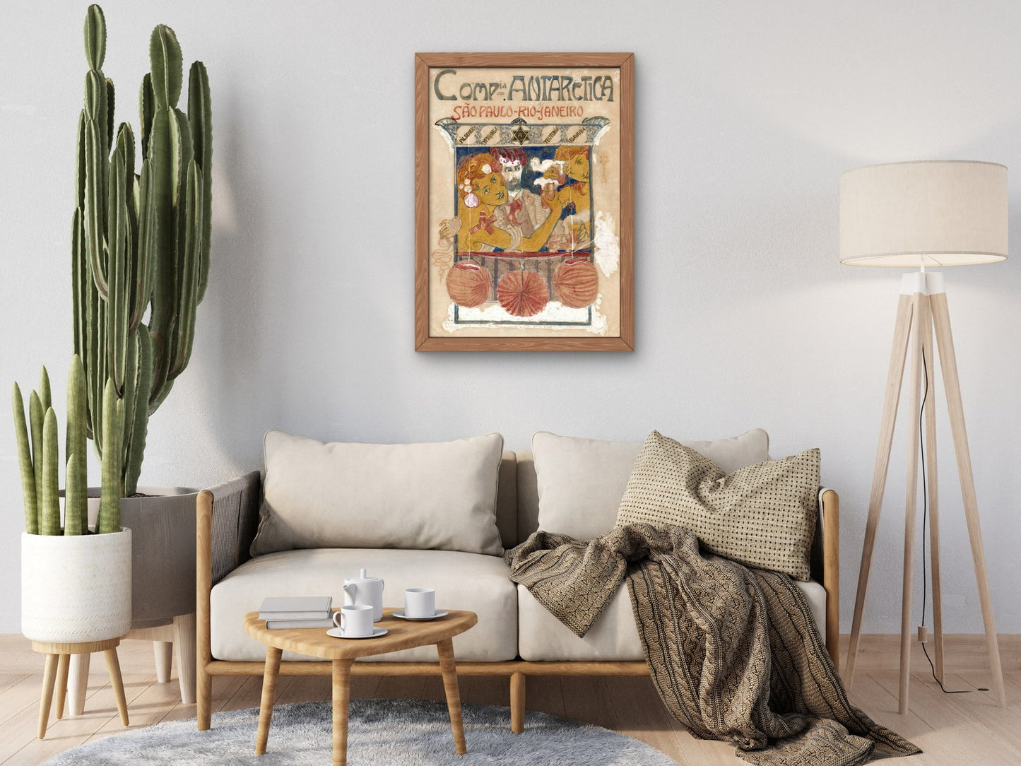 Companhia Antarctica Poster by Eliseu Visconti 1920, Wall Art Print, Fine Art Reproduction, Museum Quality Decor, Poster