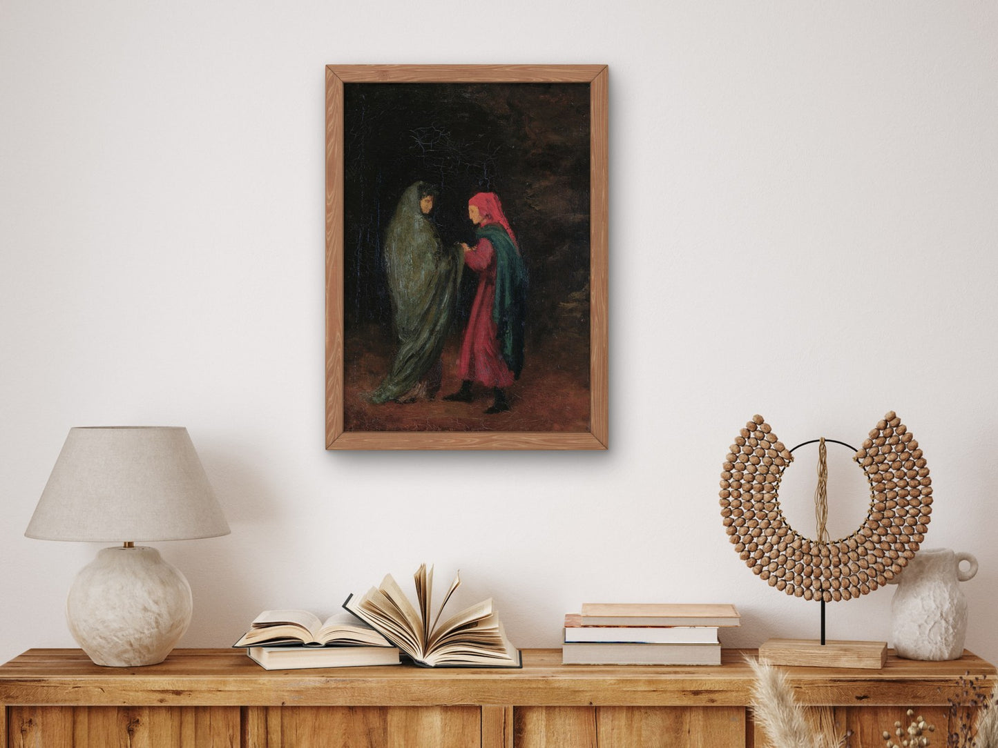 Dante and Virgil at the Entrance of Hell by Edgar Degas 1858, Wall Art Print, Fine Art Reproduction, Museum Quality Decor, Poster