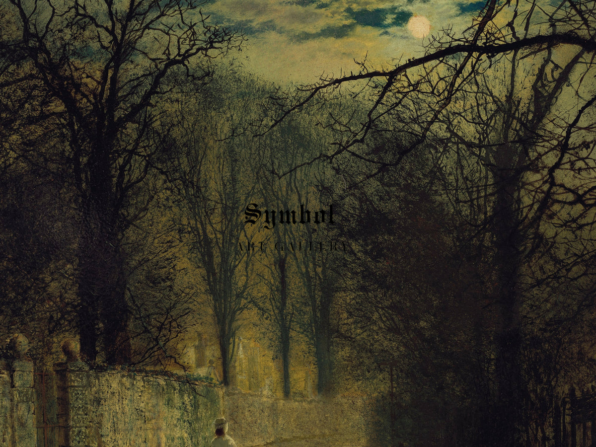 A Moonlit Street by John Atkinson Grimshaw 1880, Wall Art Print, Fine Art Reproduction, Museum Quality Decor, Poster
