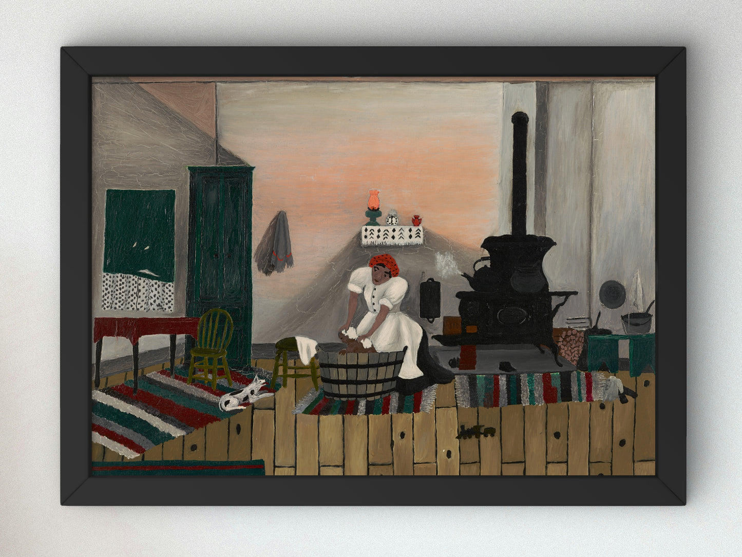 Saturday Night Bath by Horace Pippin 1945, Wall Art Print, Fine Art Reproduction, Museum Quality Decor, Poster