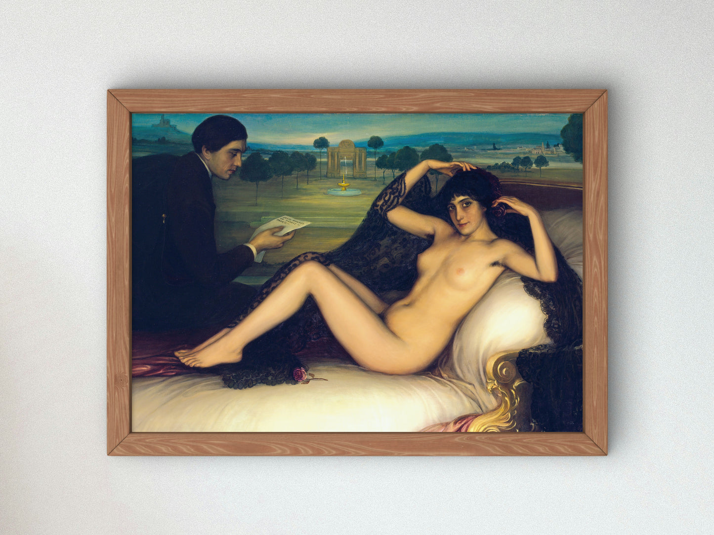 Venus of Poetry by Julio Romero de Torres 1913, Wall Art Print, Fine Art Reproduction, Museum Quality Decor, Poster