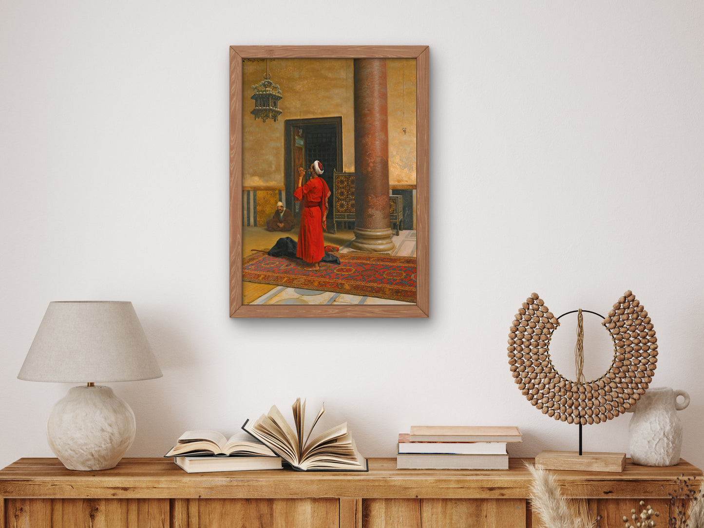 Morning Prayers by Ludwig Deutsch 1902, Wall Art Print, Fine Art Reproduction, Museum Quality Decor, Poster