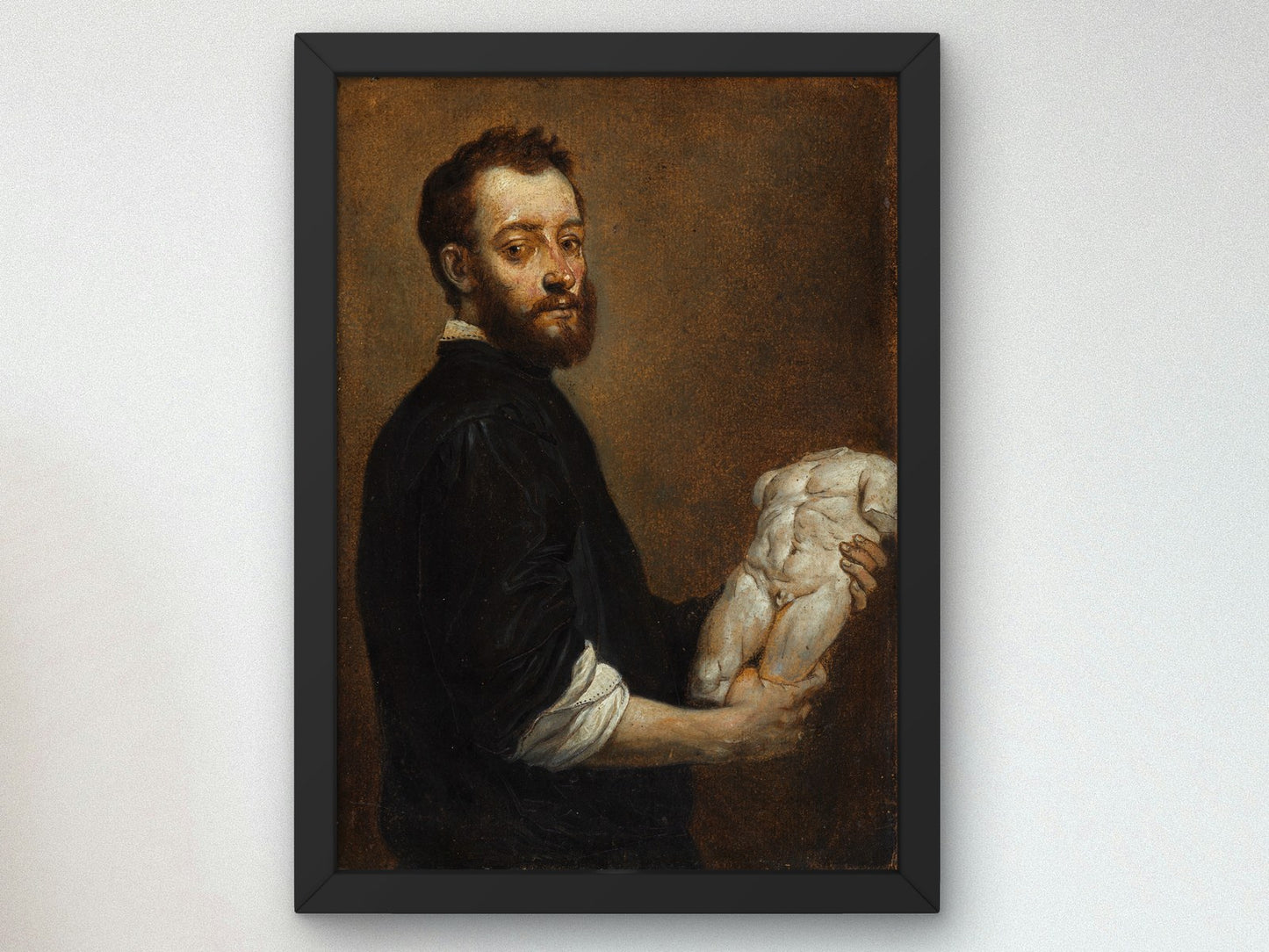 Portrait of a Sculptor Alessandro Vittoria by David Teniers the Younger 1653, Wall Art Print, Fine Art Reproduction, Museum Quality Decor