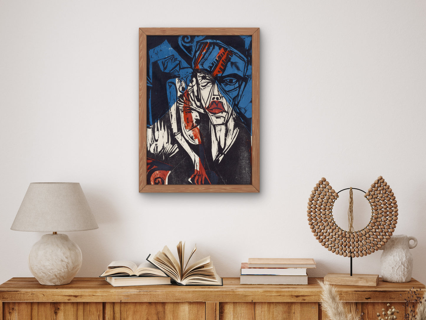 Fight, Torments of Love by Ernst Ludwig Kirchner 1915, Wall Art Print, Fine Art Reproduction, Museum Quality Decor, Poster