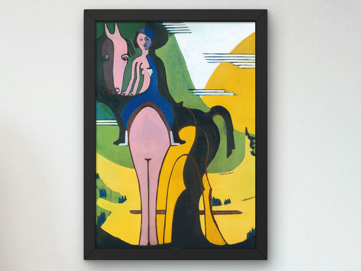 Female Rider by Ernst Ludwig Kirchner 1931, Wall Art Print, Fine Art Reproduction, Museum Quality Decor, Poster