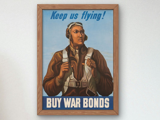 Keep Us Flying by Betsy Graves Reyneau 1943, Wall Art Print, Fine Art Reproduction, Museum Quality Decor, Poster