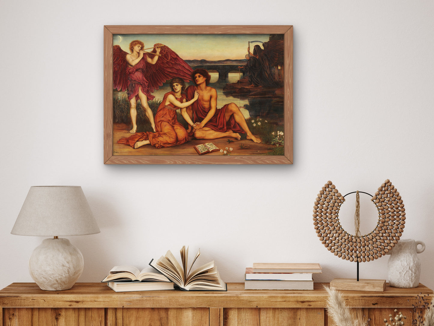 Love's Passing by Evelyn De Morgan 1883, Wall Art Print, Fine Art Reproduction, Museum Quality Decor, Poster
