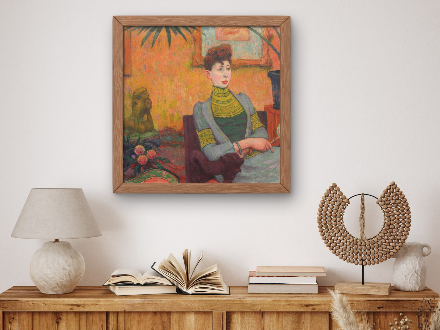 Portrait of Madame Champsaur by Émile Schuffenecker 1890, Wall Art Print, Fine Art Reproduction, Museum Quality Decor, Poster