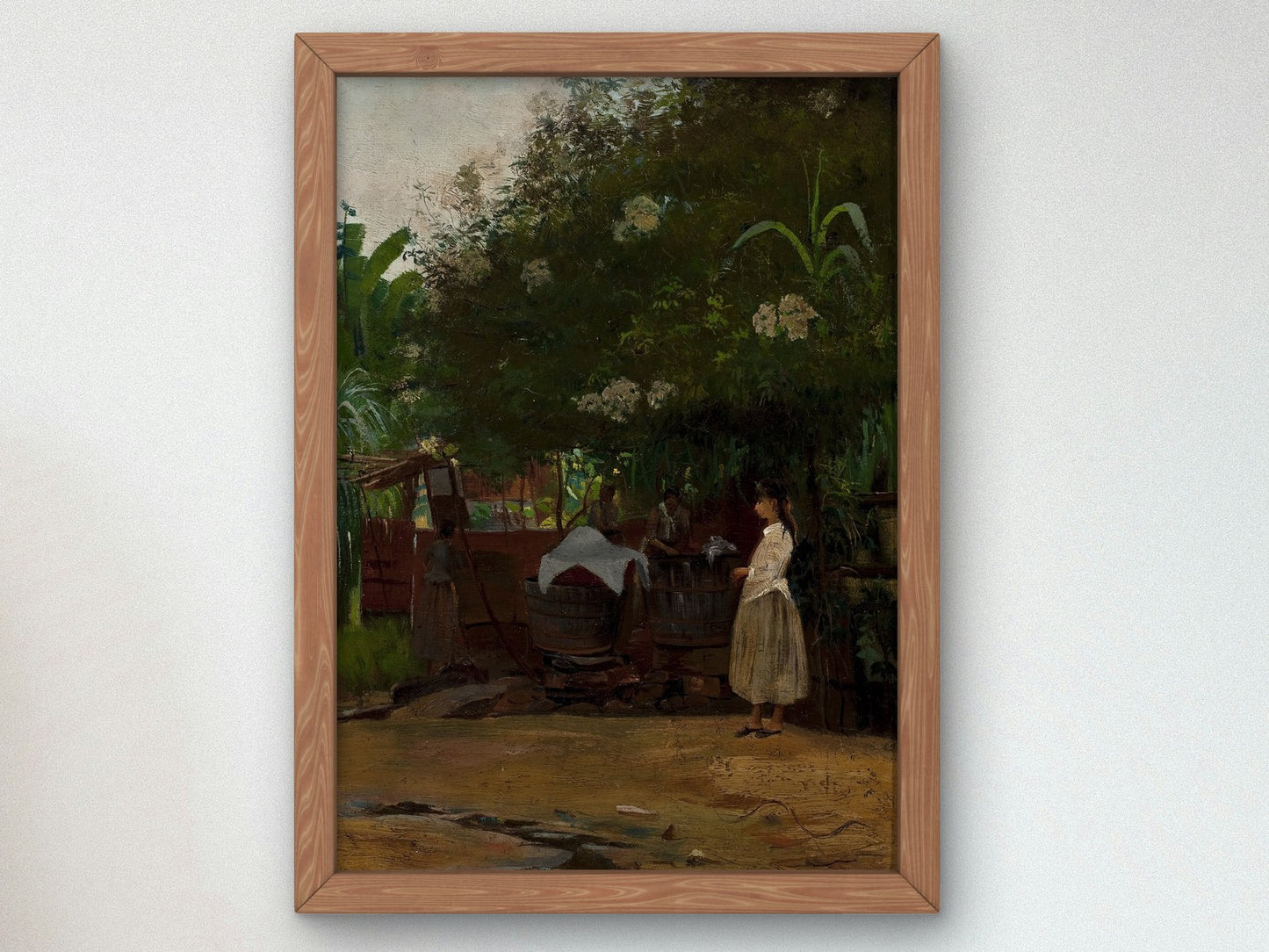Landscape with Figure by Eliseu Visconti 1890, Wall Art Print, Fine Art Reproduction, Museum Quality Decor, Poster
