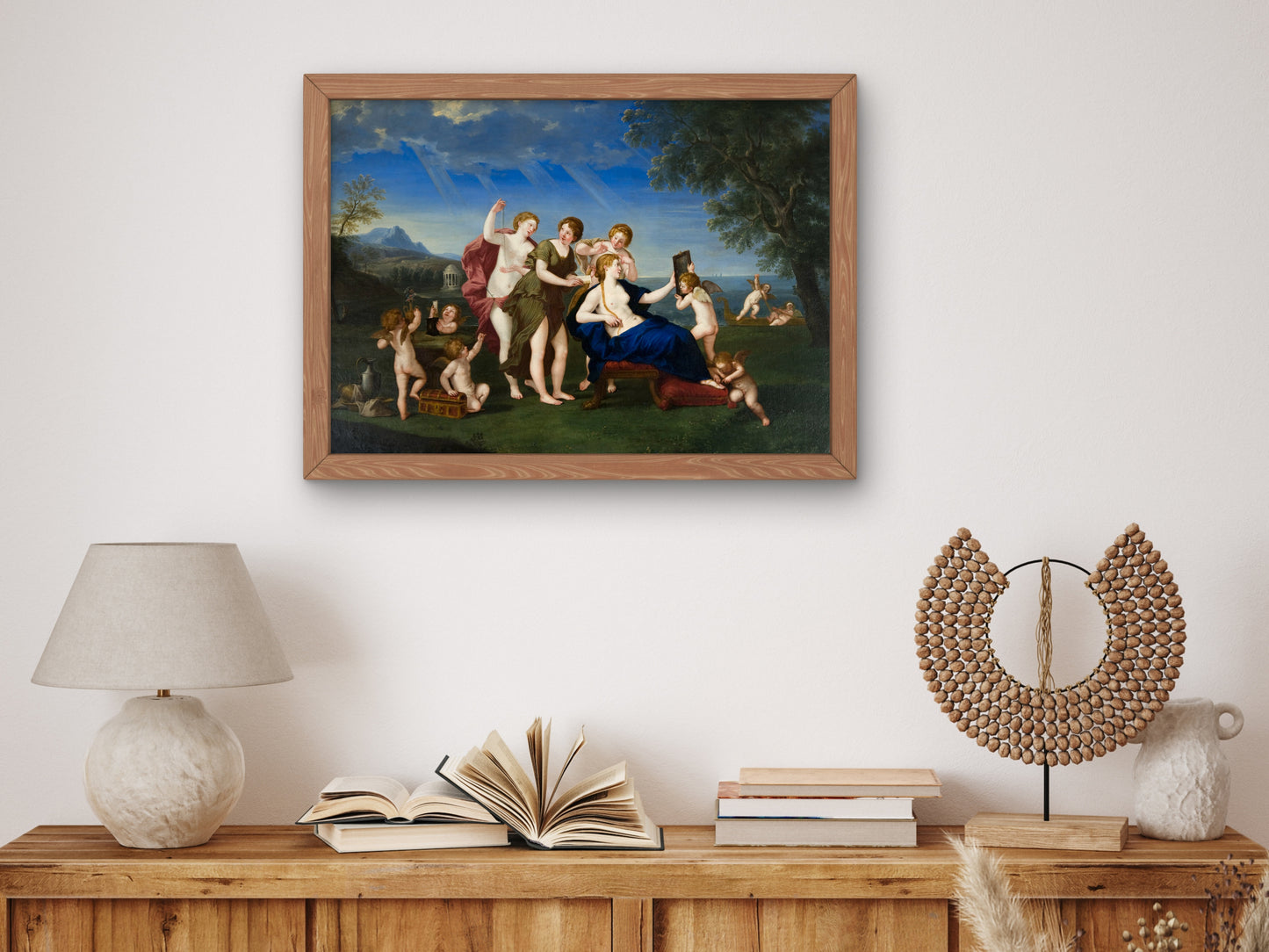 Venus Adorned by the Graces by Francesco Albani 1660, Wall Art Print, Fine Art Reproduction, Museum Quality Decor, Poster