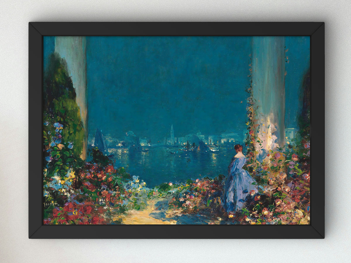 An Enchanted Evening, Venice by Thomas Edwin Mostyn, Wall Art Print, Fine Art Reproduction, Museum Quality Decor, Poster