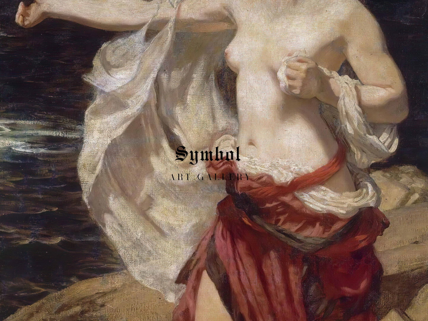 Ariadne by Herbert James Draper 1898, Wall Art Print, Fine Art Reproduction, Museum Quality Decor, Poster