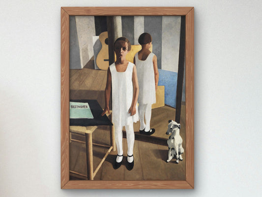 Beethoven by Felice Casorati 1928, Wall Art Print, Fine Art Reproduction, Museum Quality Decor, Poster