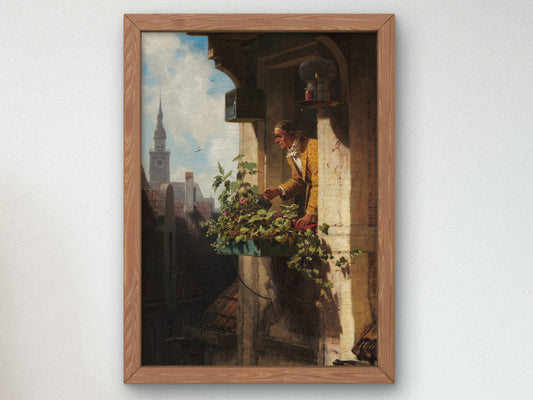 The Garret I by Carl Spitzweg 1848, Wall Art Print, Fine Art Reproduction, Museum Quality Decor, Poster