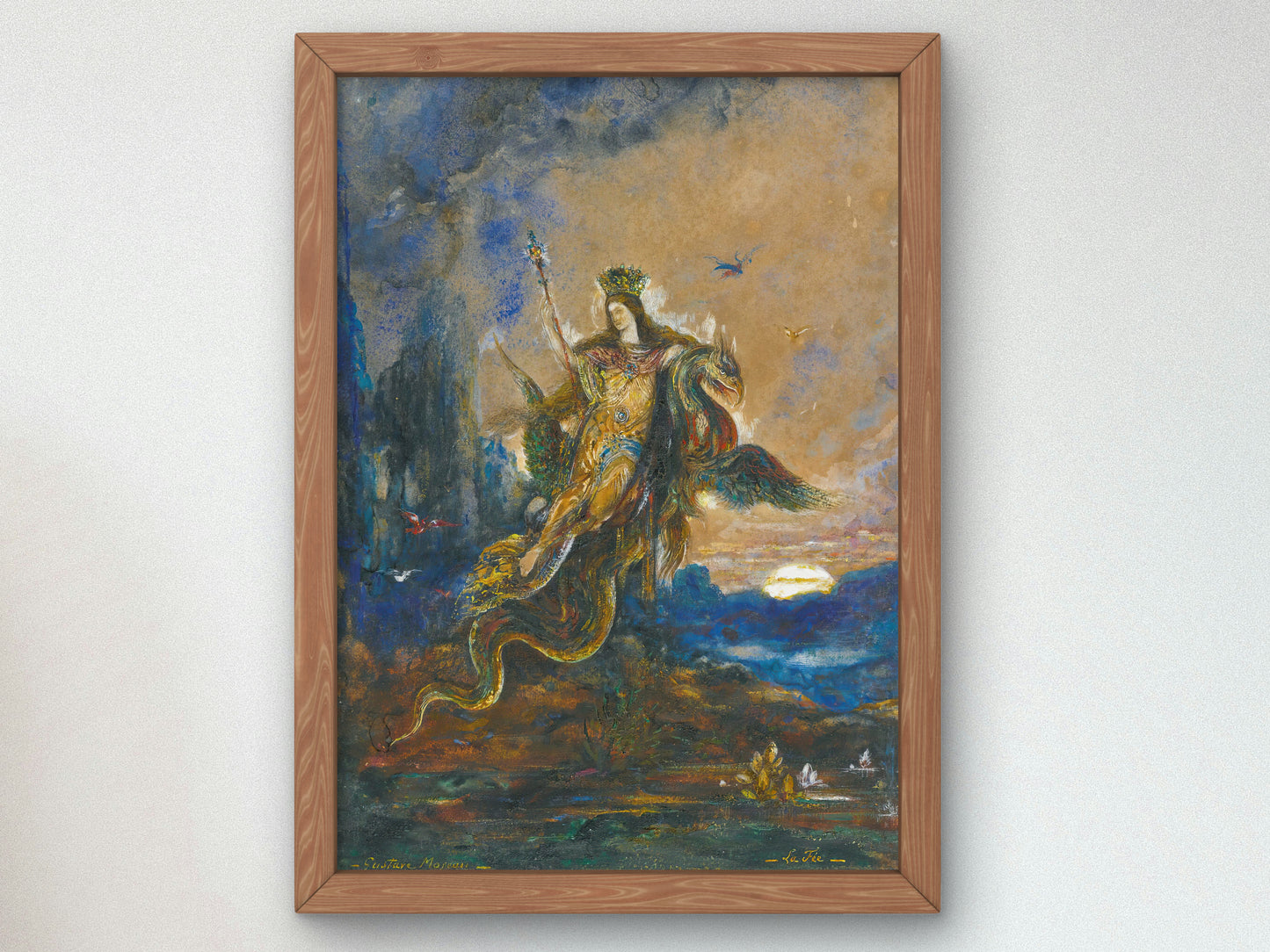 The Fairy by Gustave Moreau 1880, Wall Art Print, Fine Art Reproduction, Museum Quality Decor, Poster