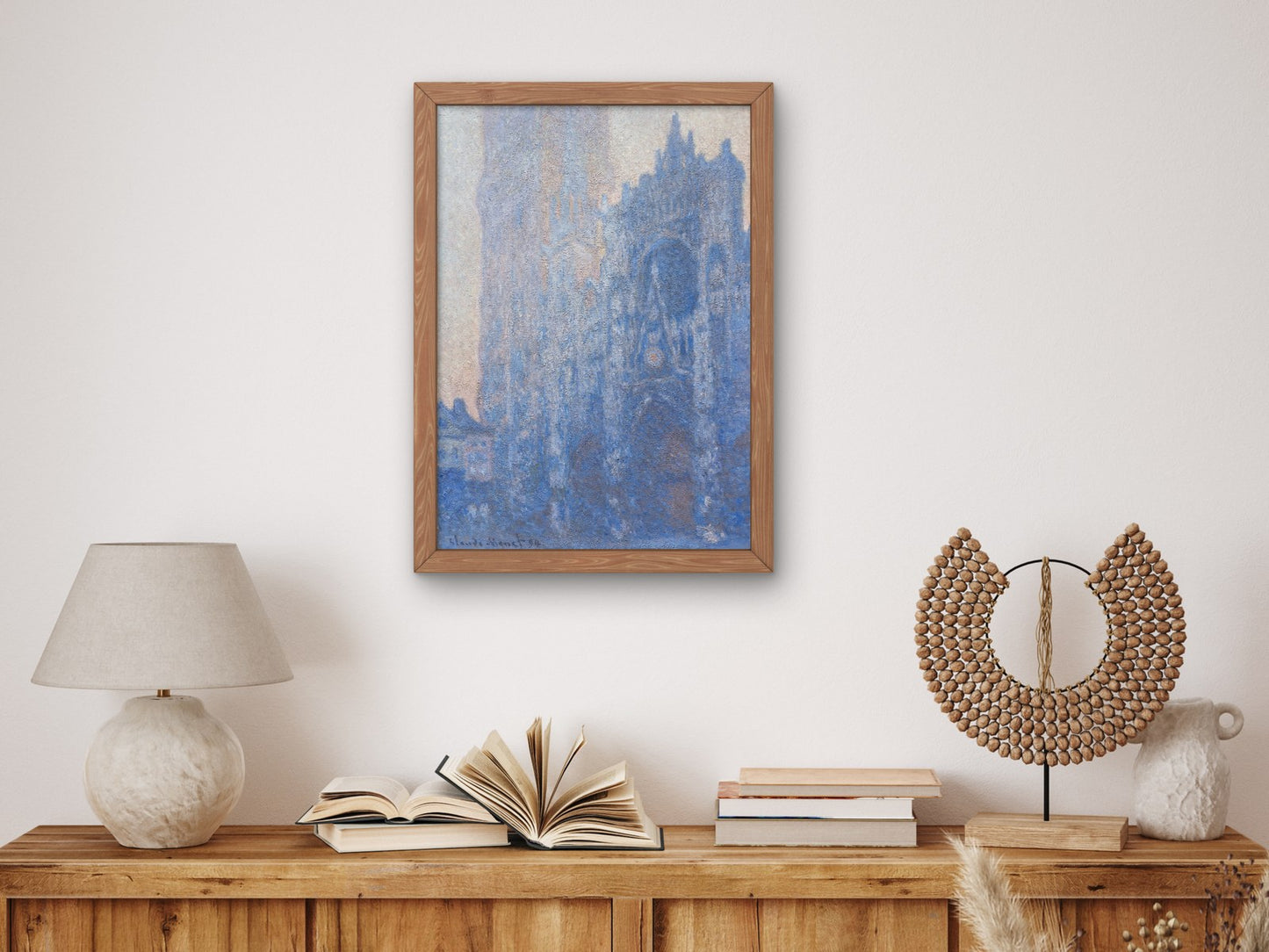 Rouen Cathedral Façade and Tour d'Albane Morning Effect by Claude Monet 1894, Wall Art Print, Fine Art Reproduction, Museum Quality Decor