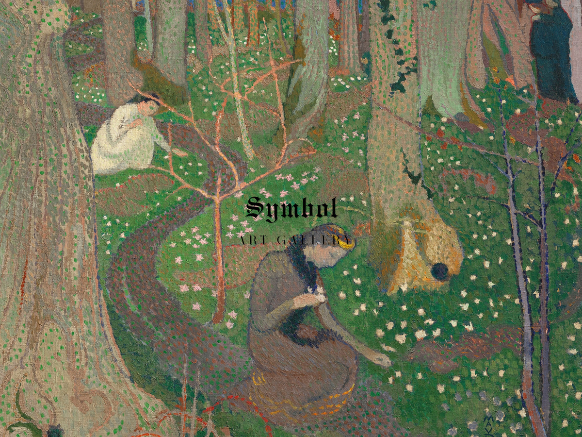 Avril, Les Anémones by Maurice Denis 1891, Wall Art Print, Fine Art Reproduction, Museum Quality Decor, Poster