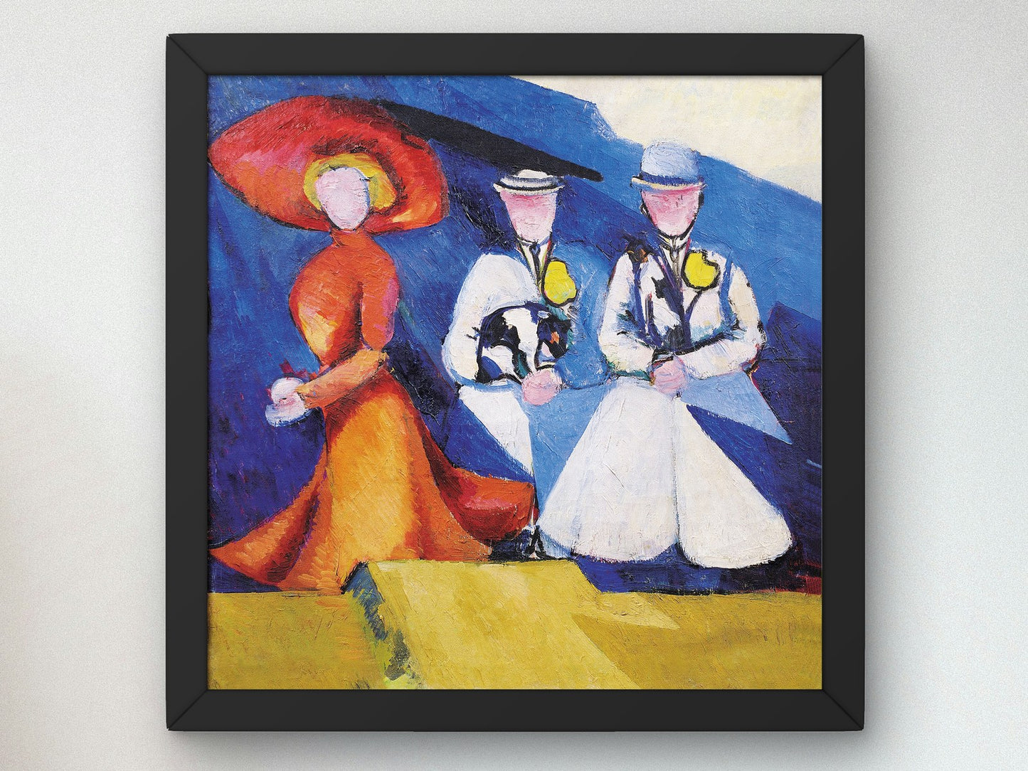 Three Female Figures by Alexandra Exter 1909, Wall Art Print, Fine Art Reproduction, Museum Quality Decor, Poster