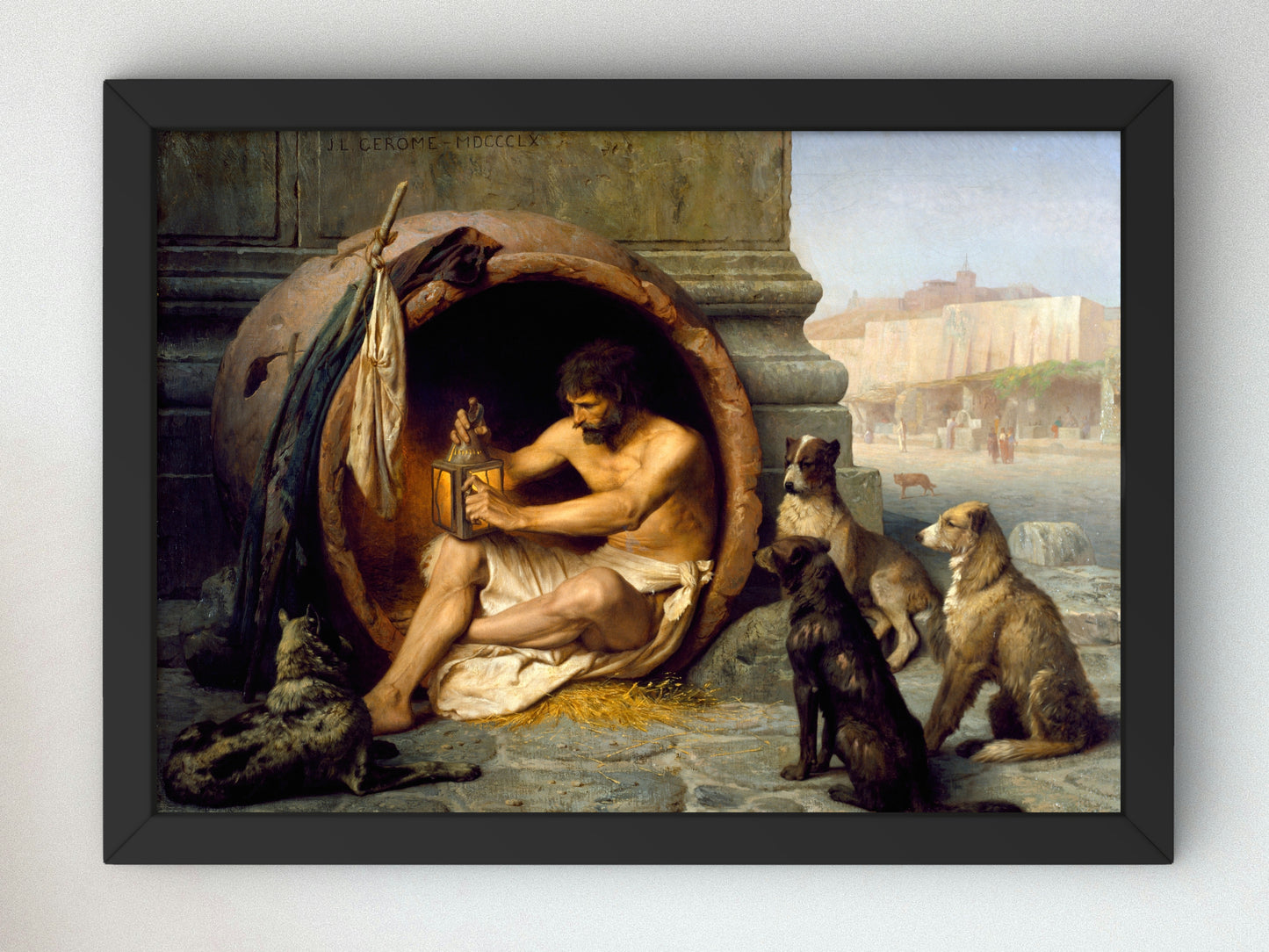 Diogenes by Jean Léon Gérôme 1860, Wall Art Print, Fine Art Reproduction, Museum Quality Decor, Poster