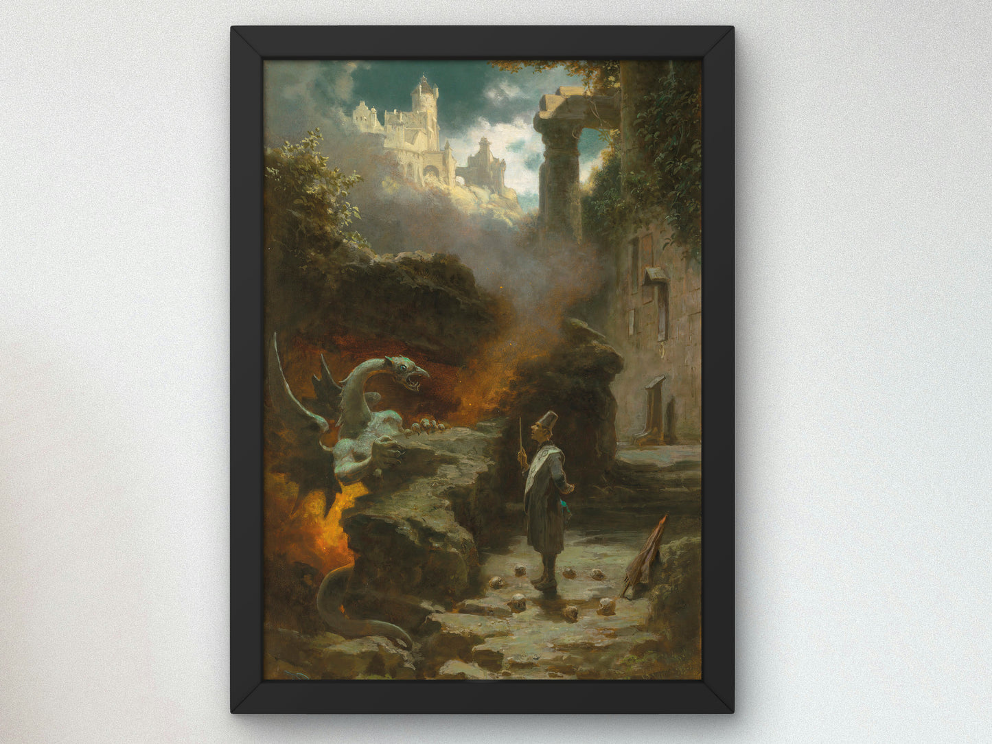 The Sorcerer by Carl Spitzweg 1875, Wall Art Print, Fine Art Reproduction, Museum Quality Decor, Poster
