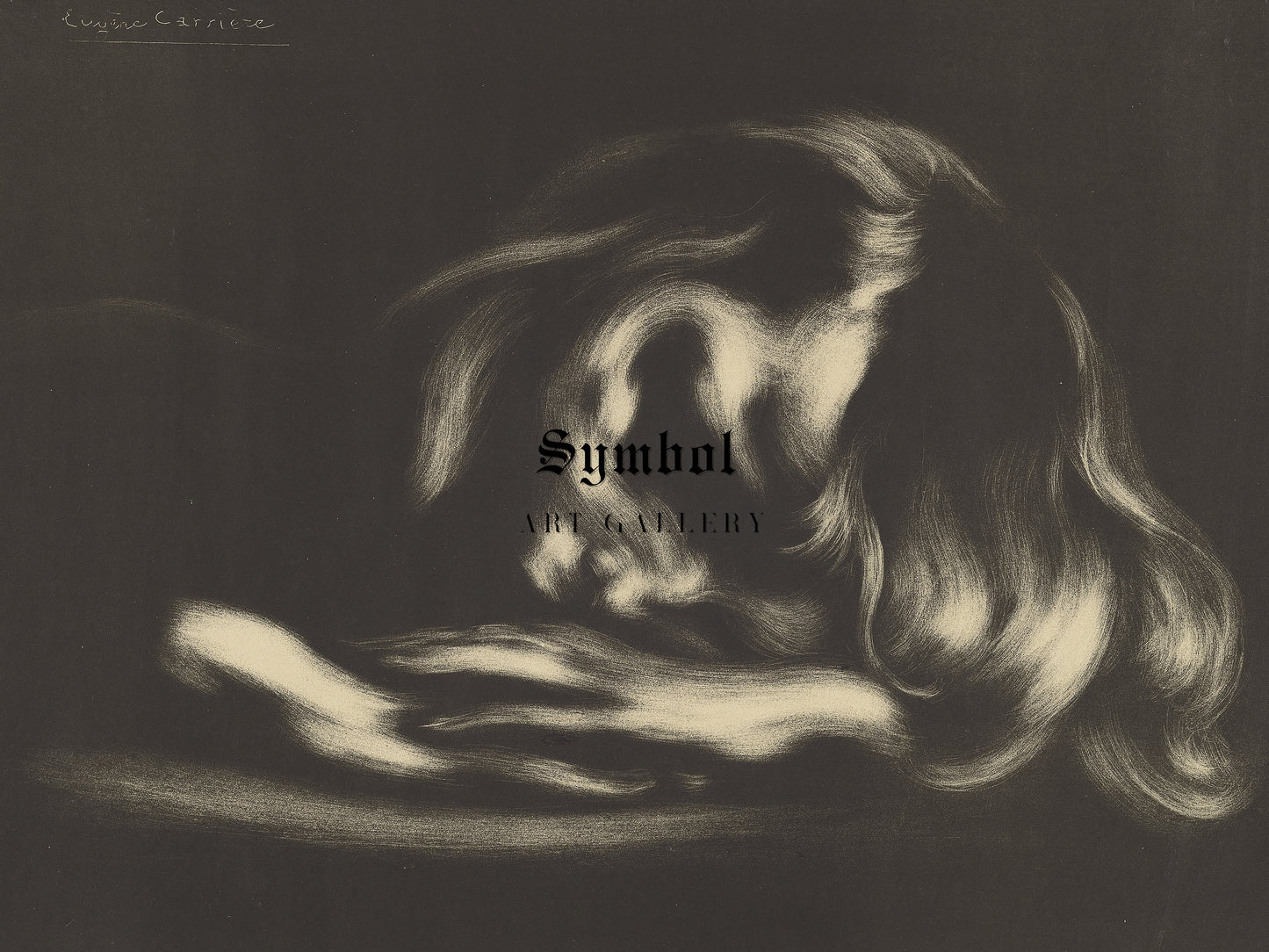 Sleep by Eugène Carrière 1897, Wall Art Print, Fine Art Reproduction, Museum Quality Decor, Poster