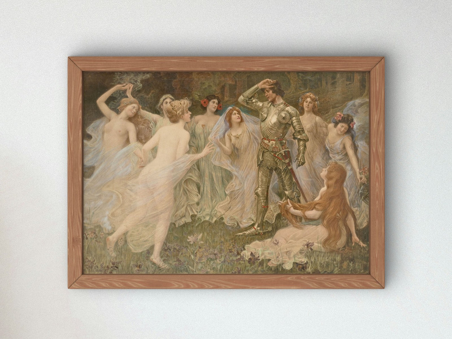 Parsifals Dream by Paja Jovanovic 1906, Wall Art Print, Fine Art Reproduction, Museum Quality Decor, Poster