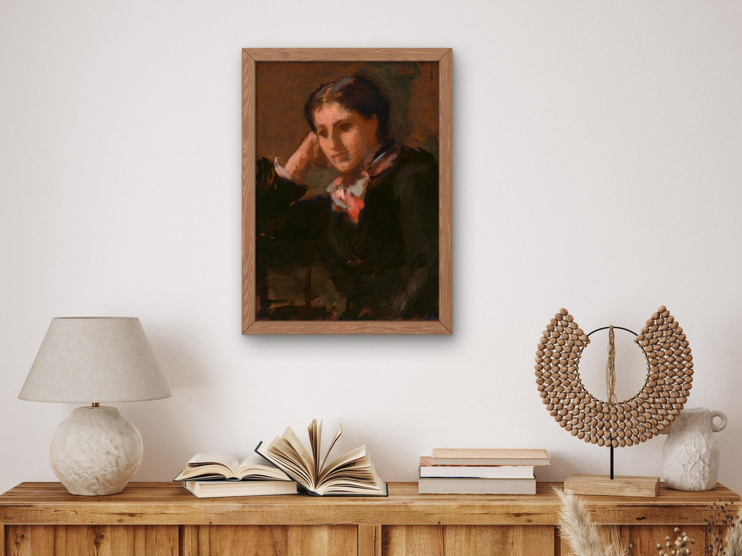 Portrait of a Young Man by Ellen Day Hale, Wall Art Print, Fine Art Reproduction, Museum Quality Decor, Poster