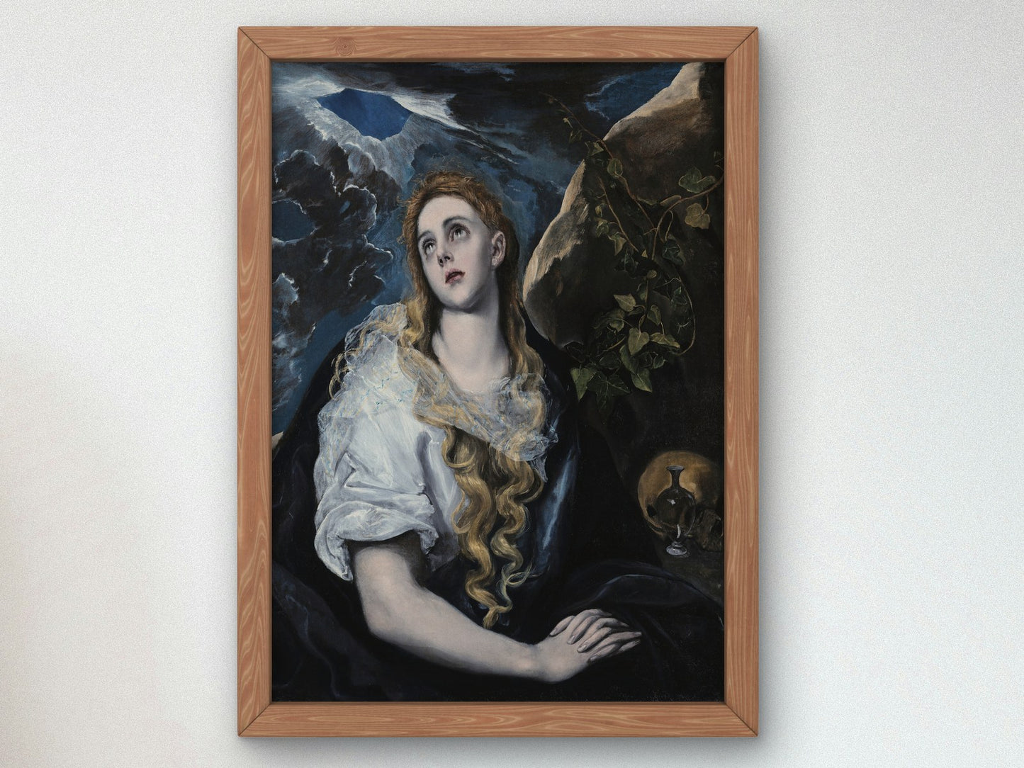 The Penitent Magdalene by El Greco 1580, Wall Art Print, Fine Art Reproduction, Museum Quality Decor, Poster