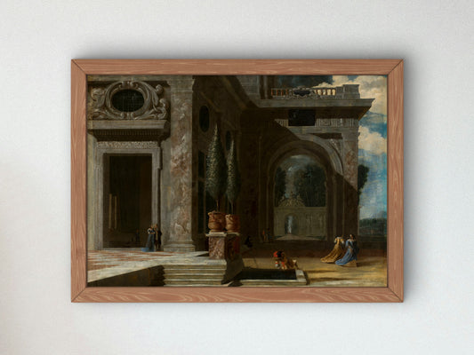 Fantastical Architecture by Willem Schubert van Ehrenberg 1672, Wall Art Print, Fine Art Reproduction, Museum Quality Decor, Poster