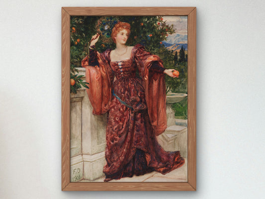 Hesperia by Frank Bernard Dicksee 1901, Wall Art Print, Fine Art Reproduction, Museum Quality Decor, Poster