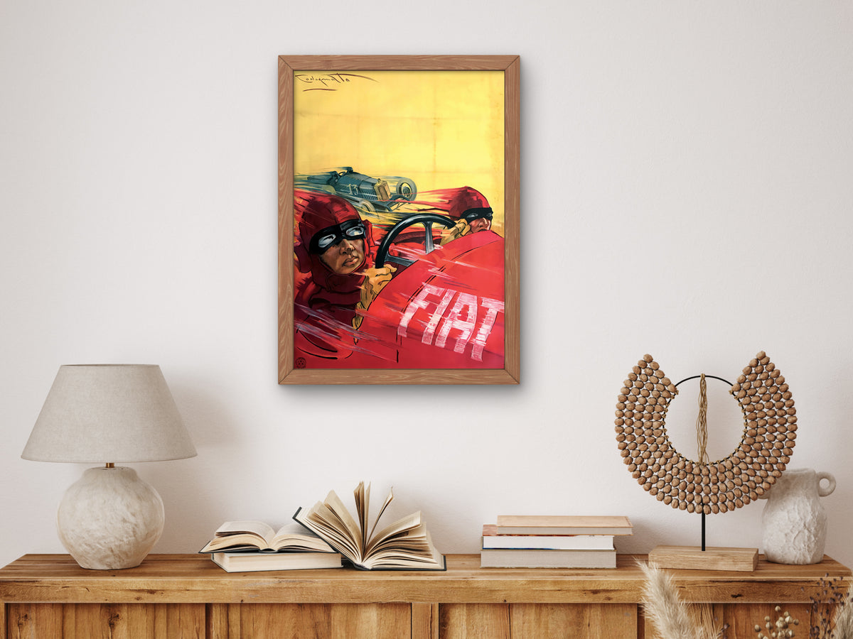 Fiat by Plinio Codognato 1923, Wall Art Print, Fine Art Reproduction, Museum Quality Decor, Poster