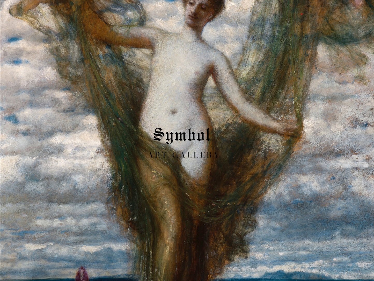 Venus Anadyomene by Arnold Böcklin 1872, Wall Art Print, Fine Art Reproduction, Museum Quality Decor, Poster