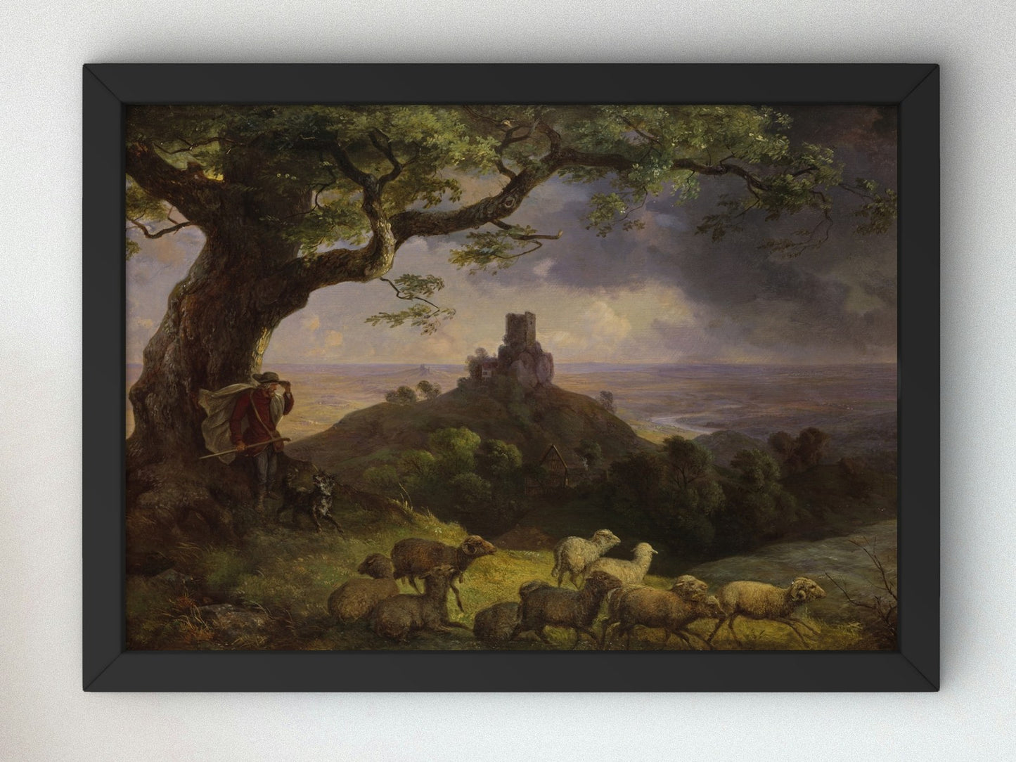 Die Ruine von Kamaik in Böhmen by Ernst Ferdinand Oehme 1852, Wall Art Print, Fine Art Reproduction, Museum Quality Decor, Poster