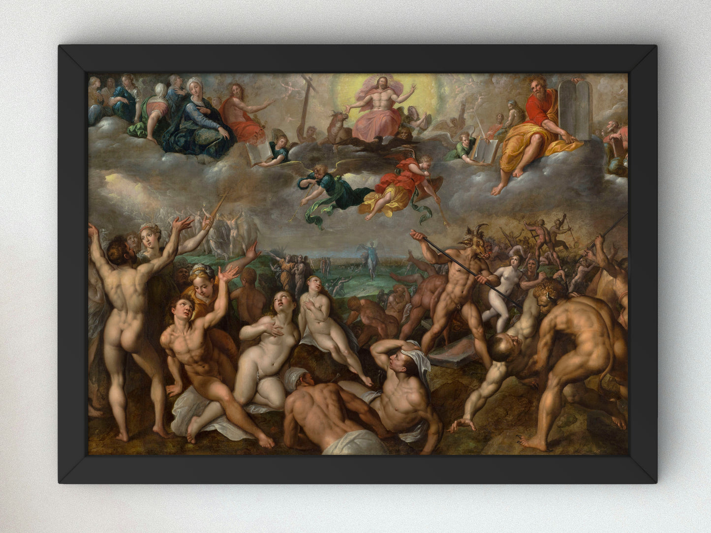 Last Judgement by Jacob de Backer, Wall Art Print, Fine Art Reproduction, Museum Quality Decor, Poster