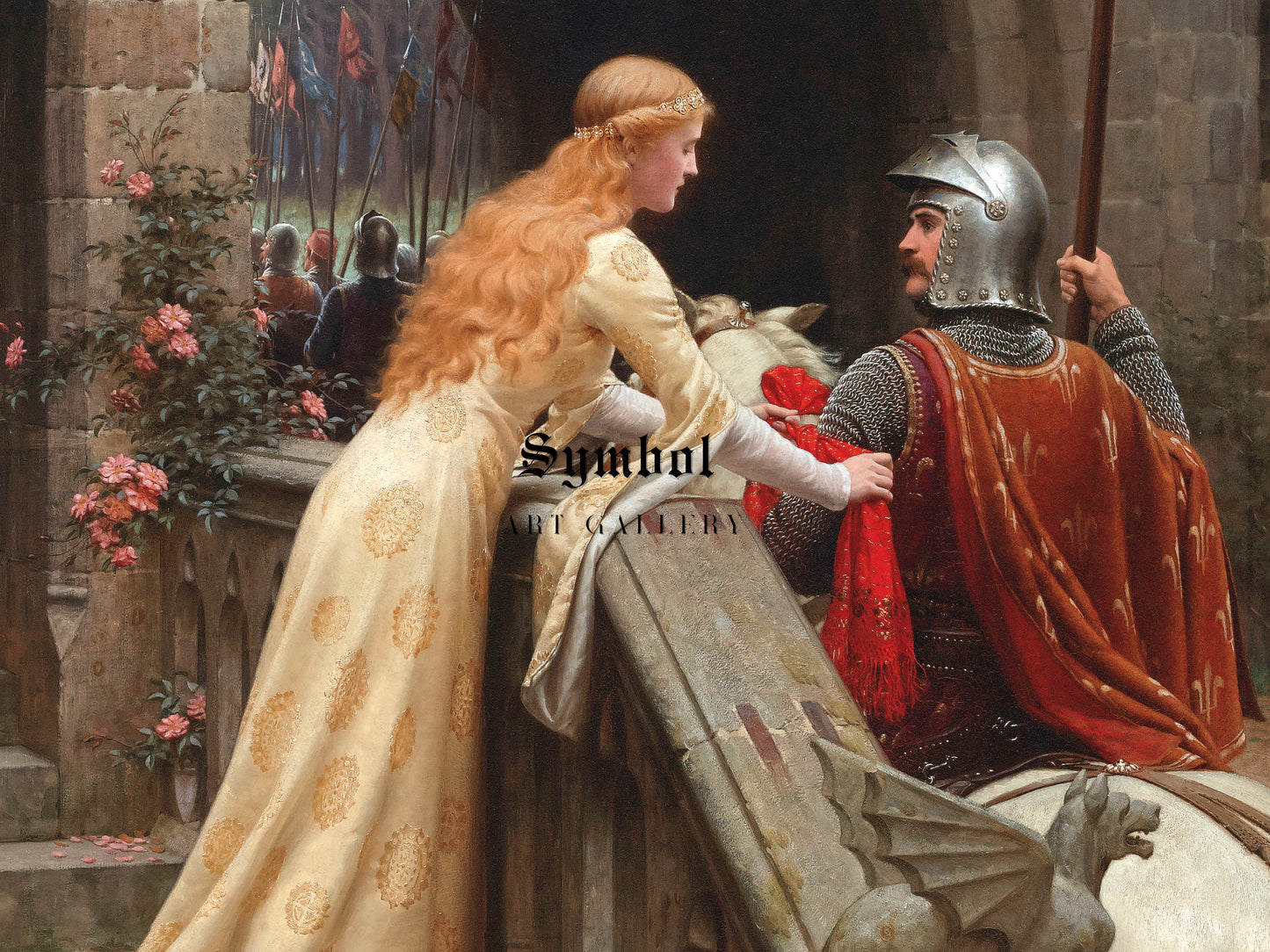 God Speed by Edmund Blair Leighton 1900, Wall Art Print, Fine Art Reproduction, Museum Quality Decor, Poster