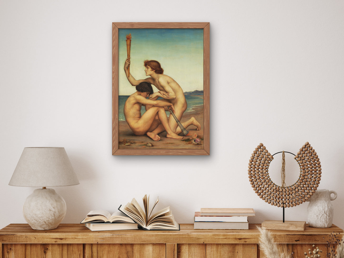 Phosphorus and Hesperus by Evelyn De Morgan 1881, Wall Art Print, Fine Art Reproduction, Museum Quality Decor, Poster