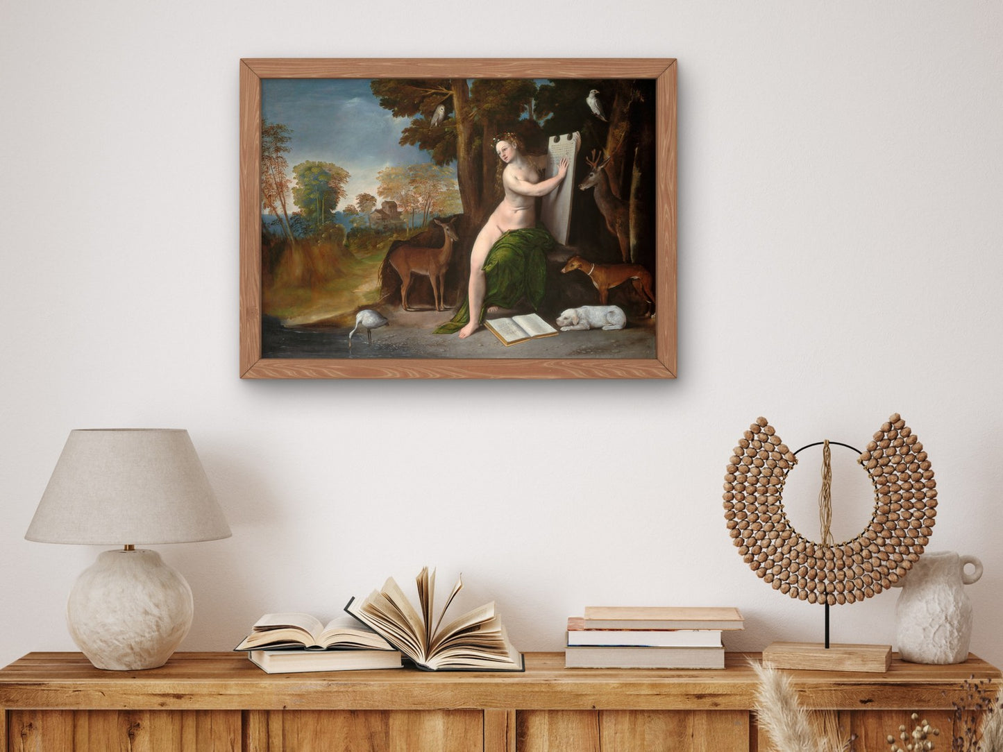 Circe and Her Lovers in a Landscape by Dosso Dossi 1525, Wall Art Print, Fine Art Reproduction, Museum Quality Decor, Poster