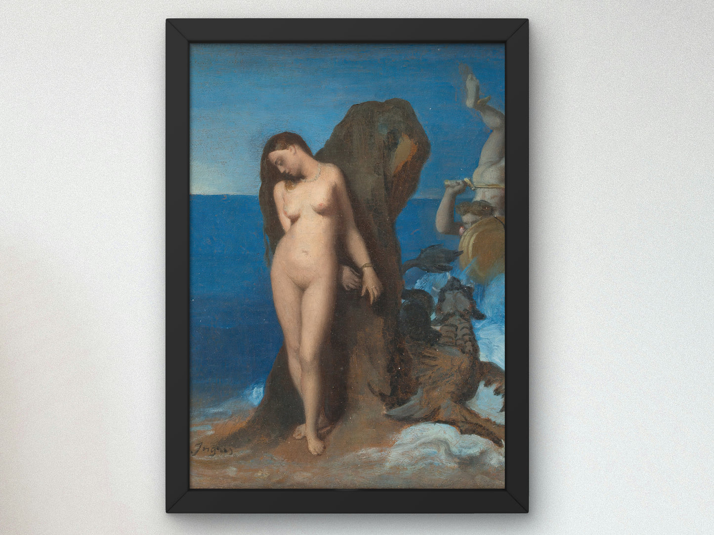 Perseus and Andromeda by Jean Auguste Dominique Ingres 1819, Wall Art Print, Fine Art Reproduction, Museum Quality Decor, Poster