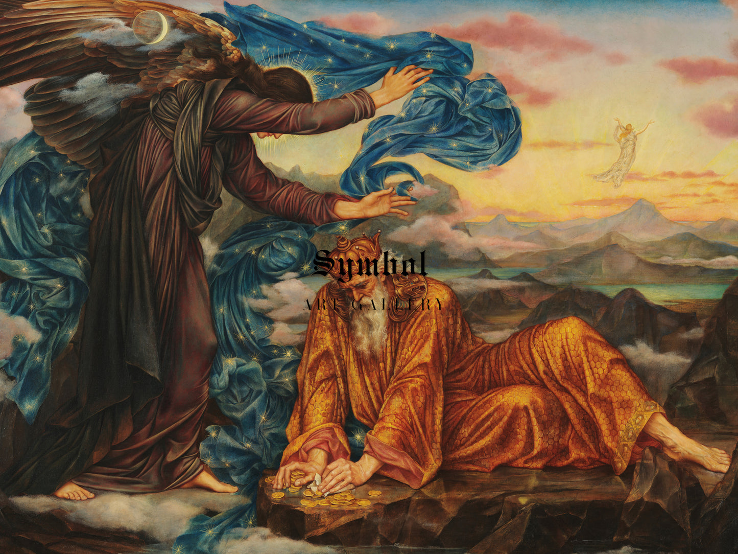 Earthbound by Evelyn De Morgan 1897, Wall Art Print, Fine Art Reproduction, Museum Quality Decor, Poster