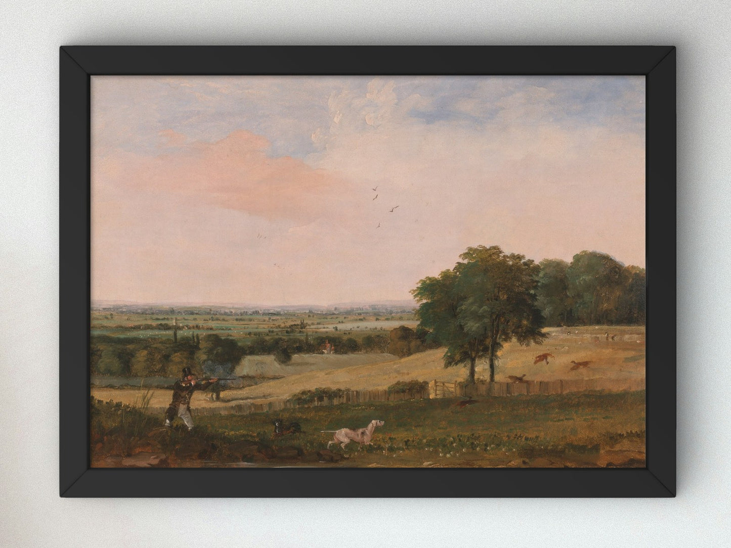 Partridge Shooting by Edward Duncan 1830, Wall Art Print, Fine Art Reproduction, Museum Quality Decor, Poster