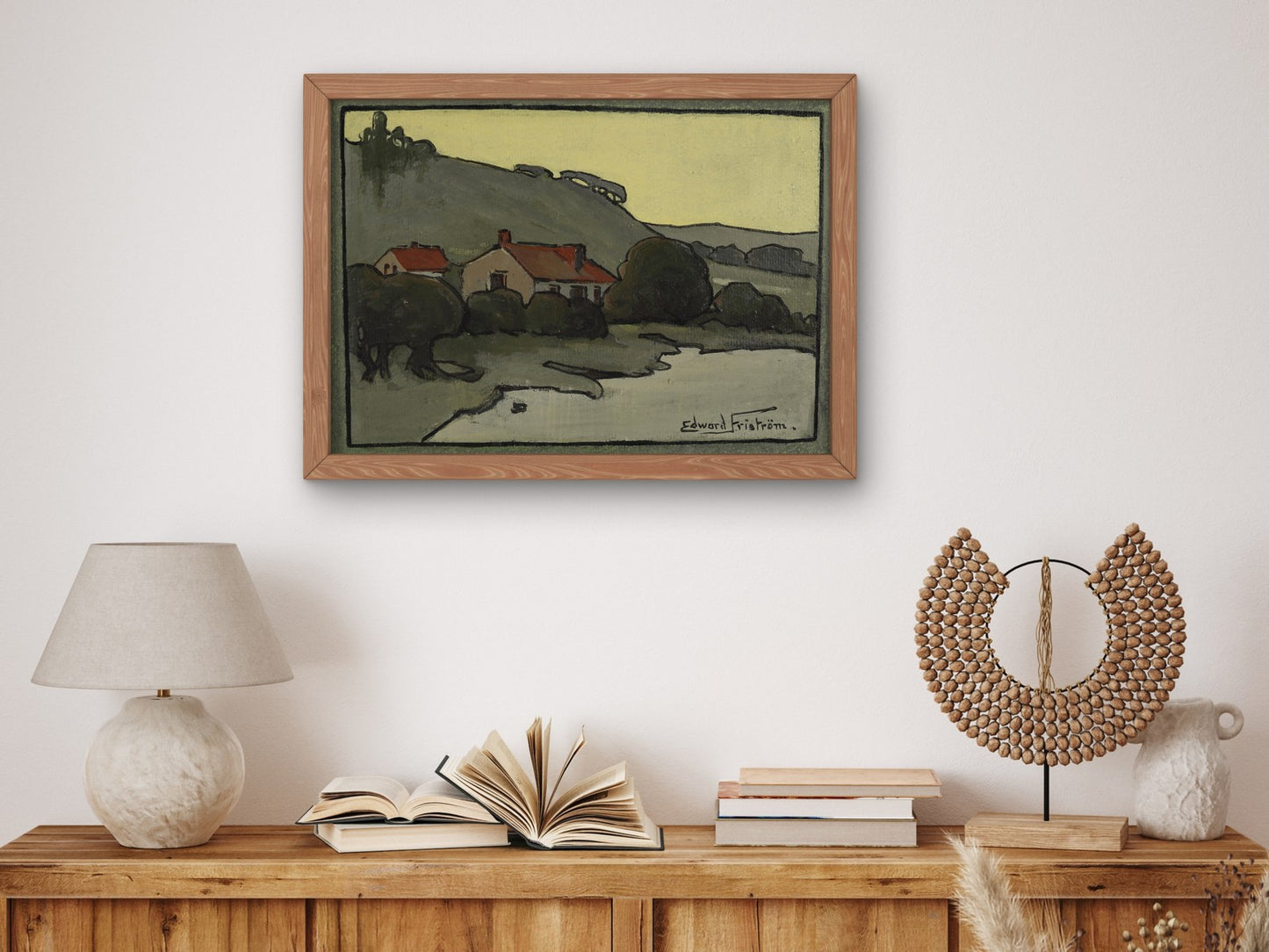 Homestead Lake Wakatipu Queenstown No. 2 by Edvard Friström 1905, Wall Art Print, Fine Art Reproduction, Museum Quality Decor, Poster